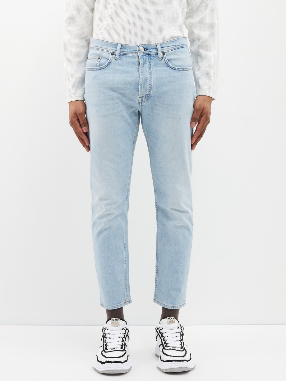 Blue slim-leg cropped jeans | Acne Studios | US