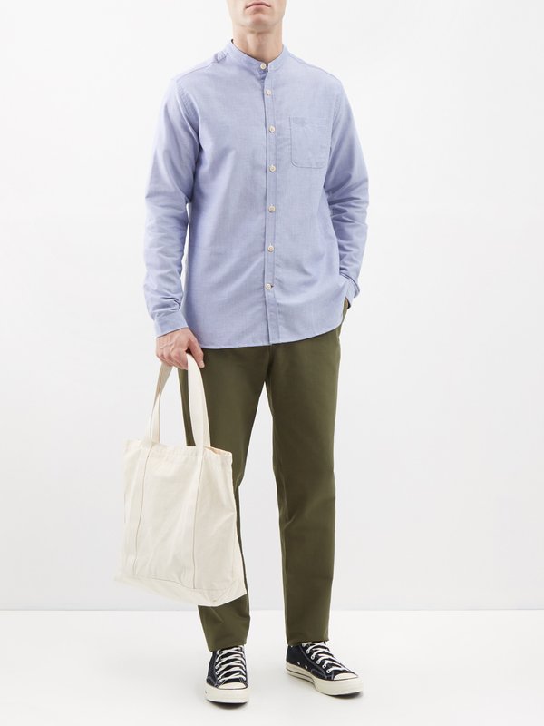Oliver Spencer Pantalon de costume en coton biologique Fishtail