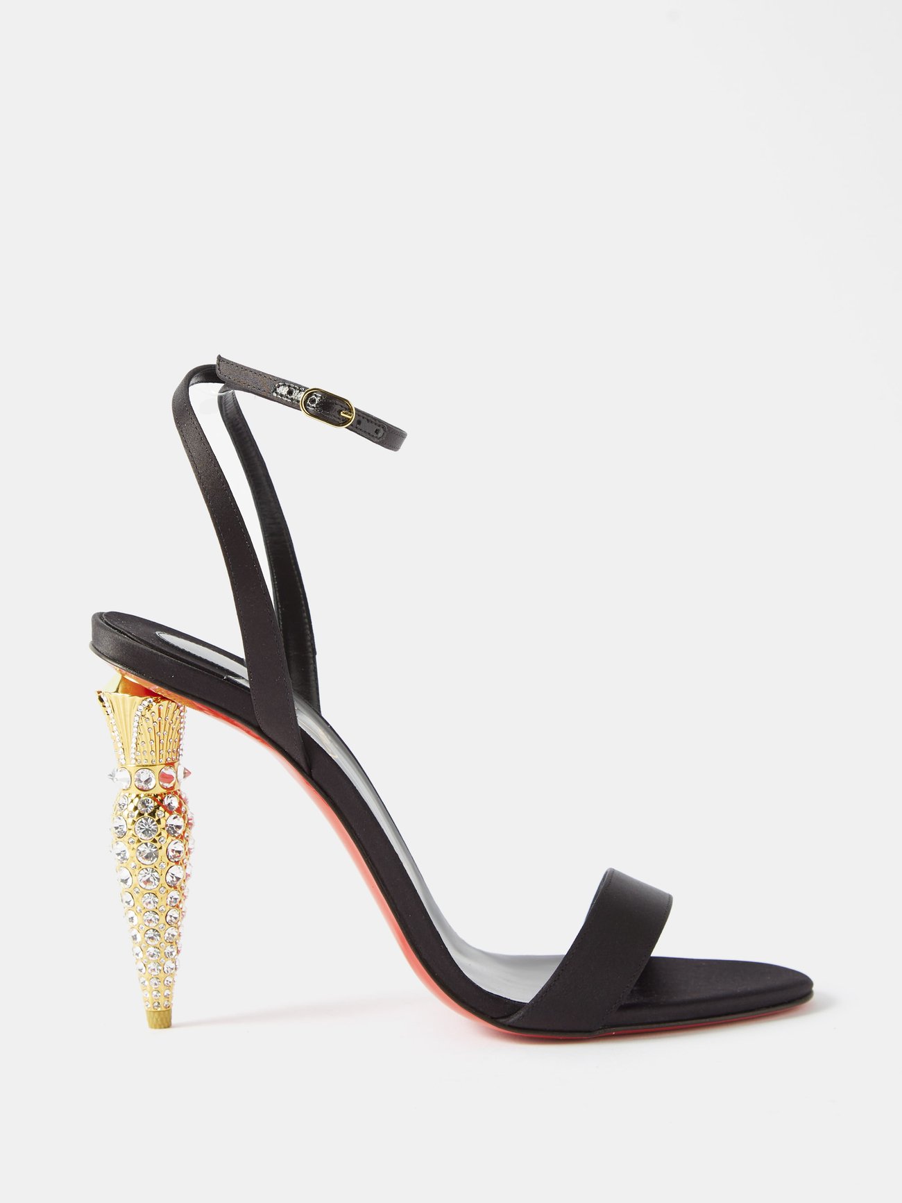 Christian Louboutin Just Queen Crystal Red Sole Mule Sandals