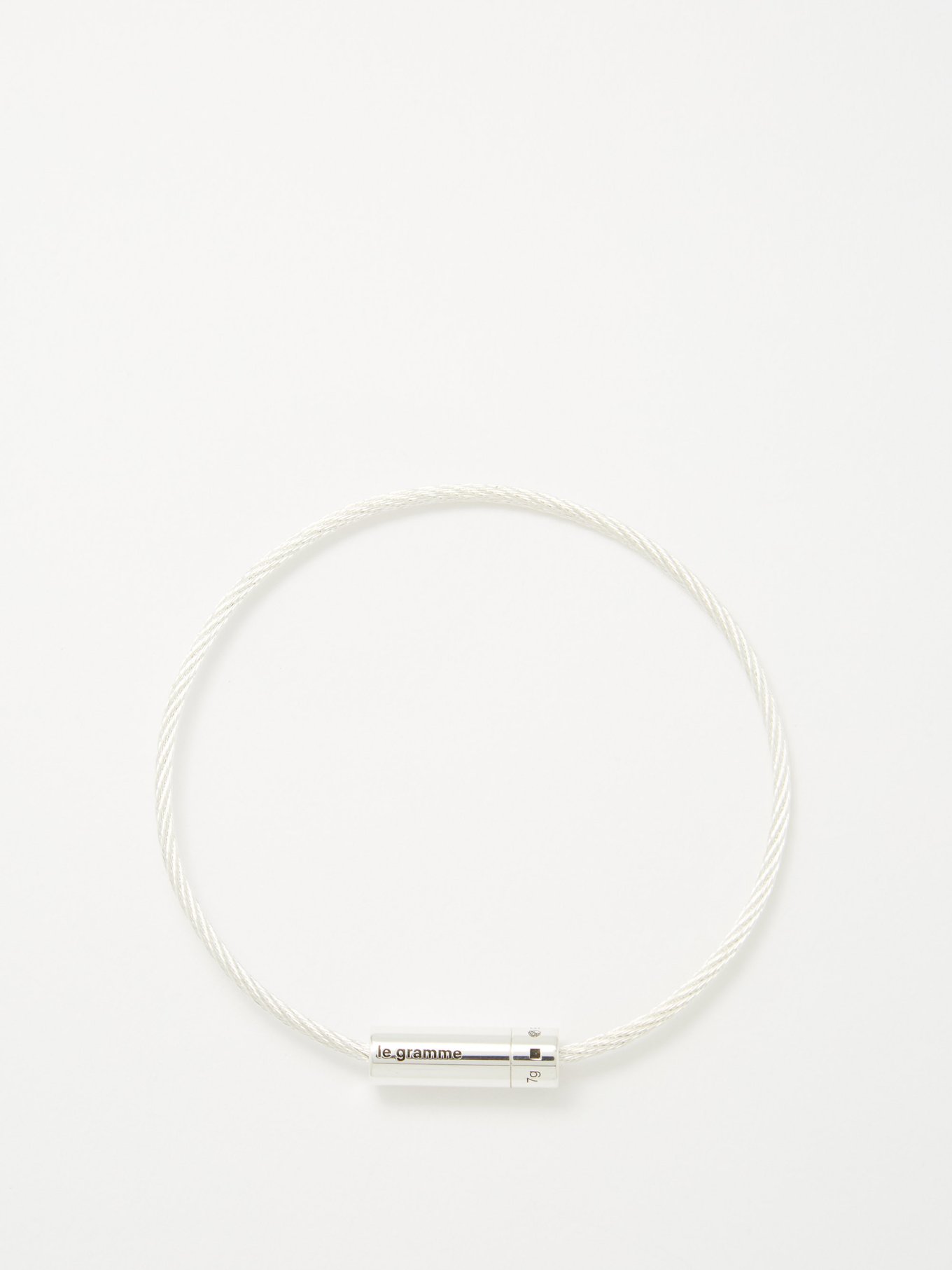 Silver 7g sterling silver cable bracelet | Le Gramme