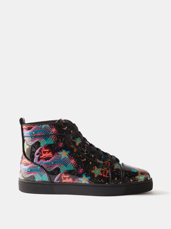 Christian Louboutin Louis Orlato Starlight leather high-top trainers