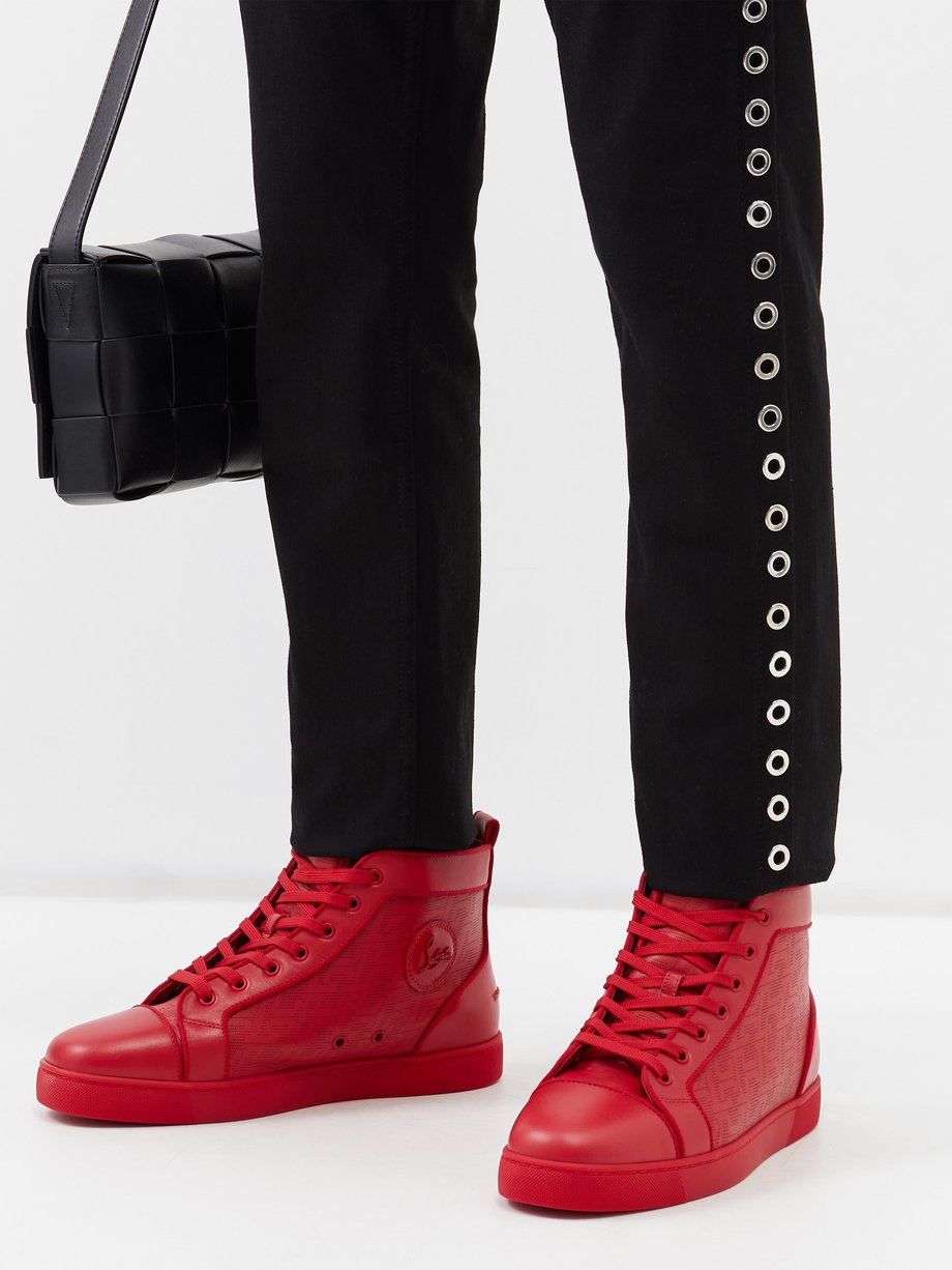 Christian Louboutin Suede Spike Red Sole Slip-On Sneakers - Bergdorf Goodman