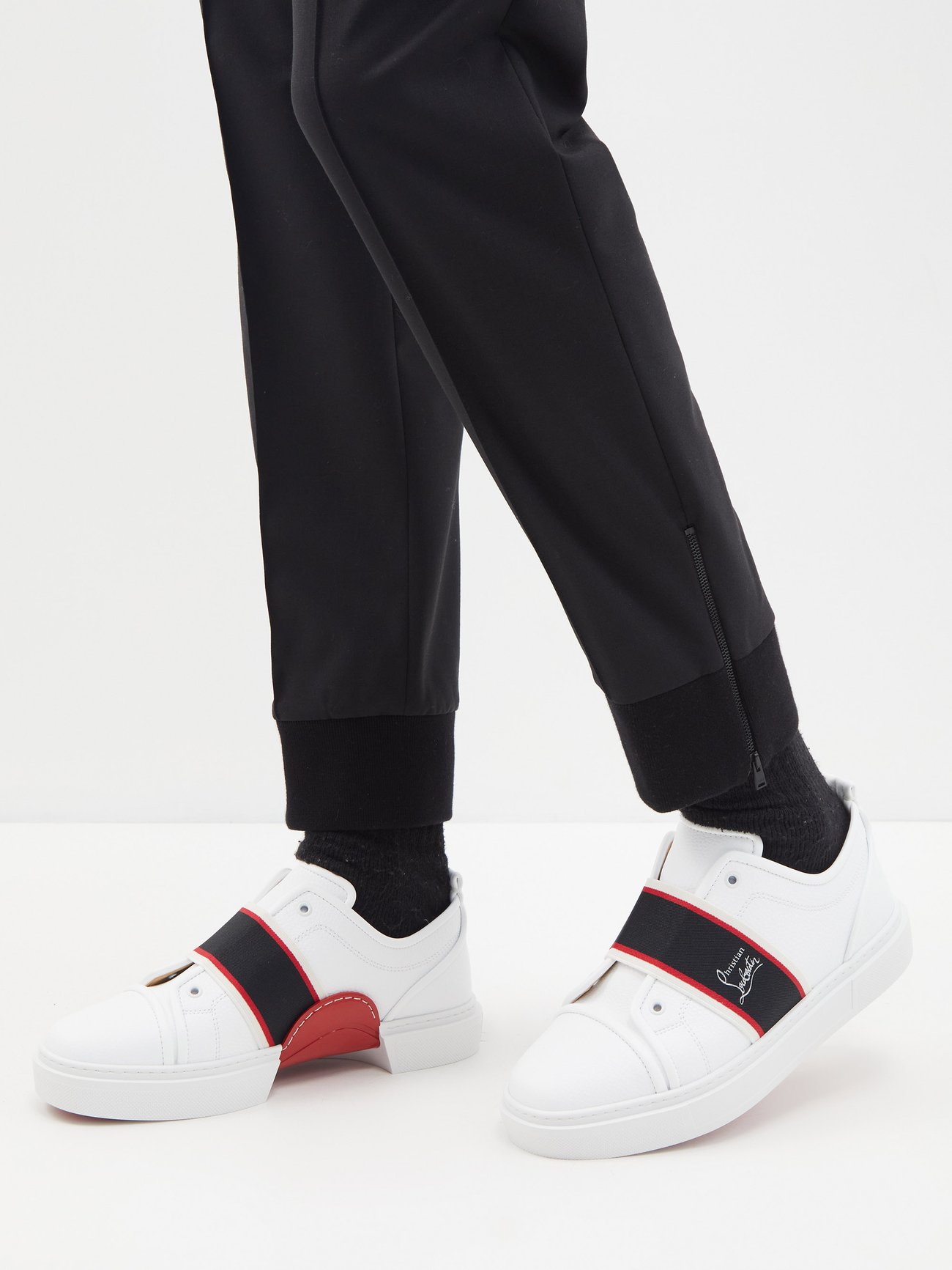 Christian Louboutin Men's Adolescenza Sneaker - White - Low-top Sneakers - 10.5