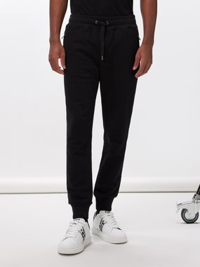 Dolce & Gabbana Pantalon de jogging en jersey de coton à logo