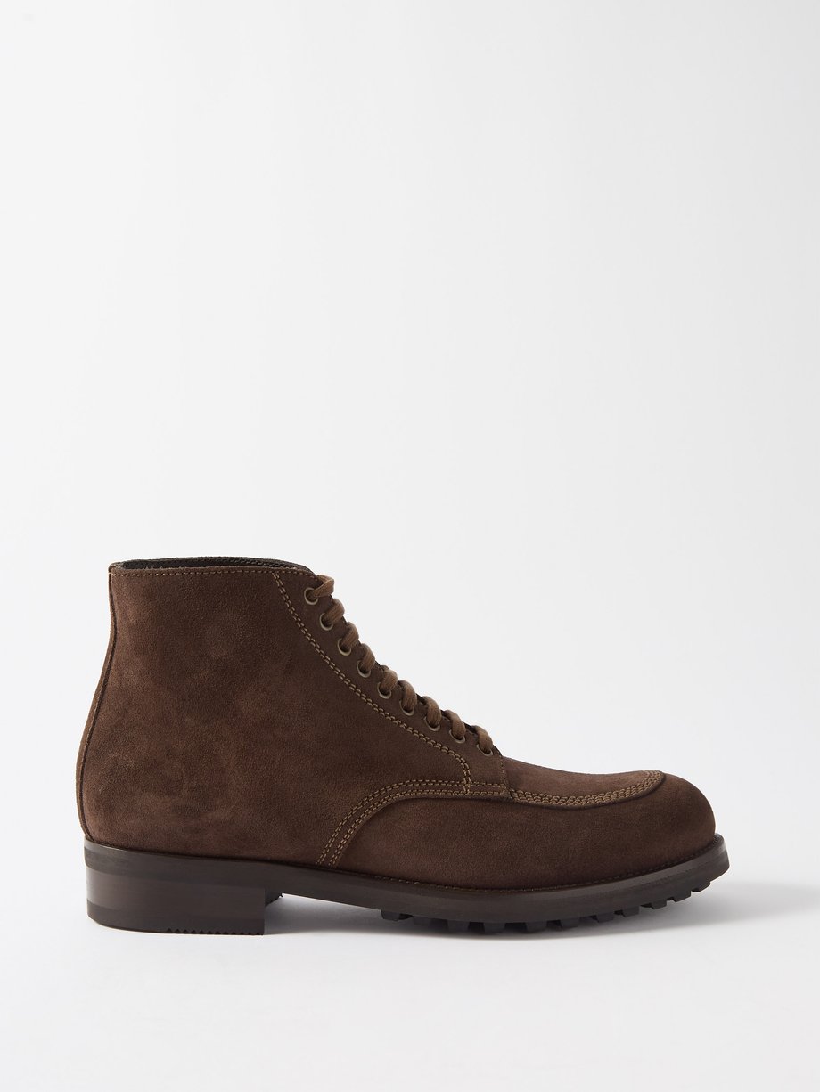 Brown Suede ankle boots | Tom Ford | MATCHESFASHION US