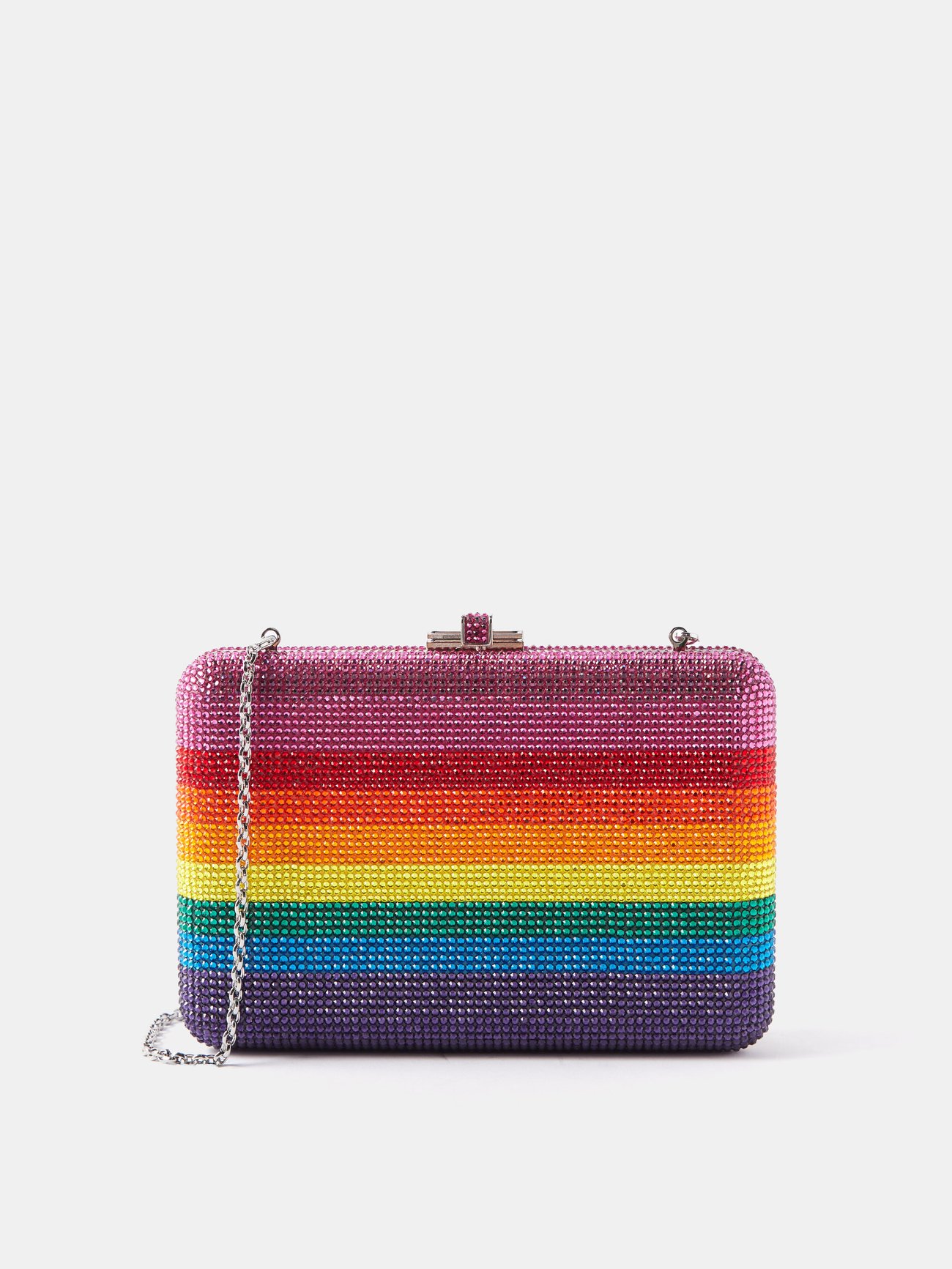 Rainbow Fries Crystal-Embellished Clutch By Judith Leiber Couture, Moda  Operandi