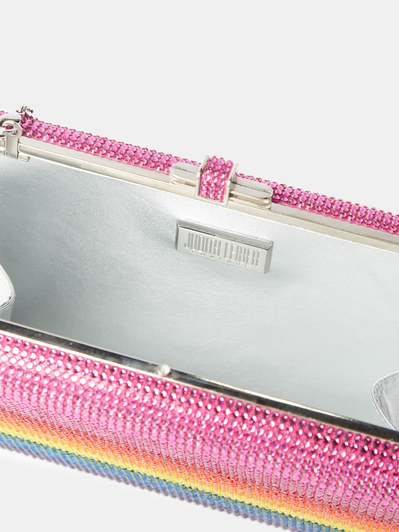 Judith Leiber pink French Fries Rainbow Clutch Bag