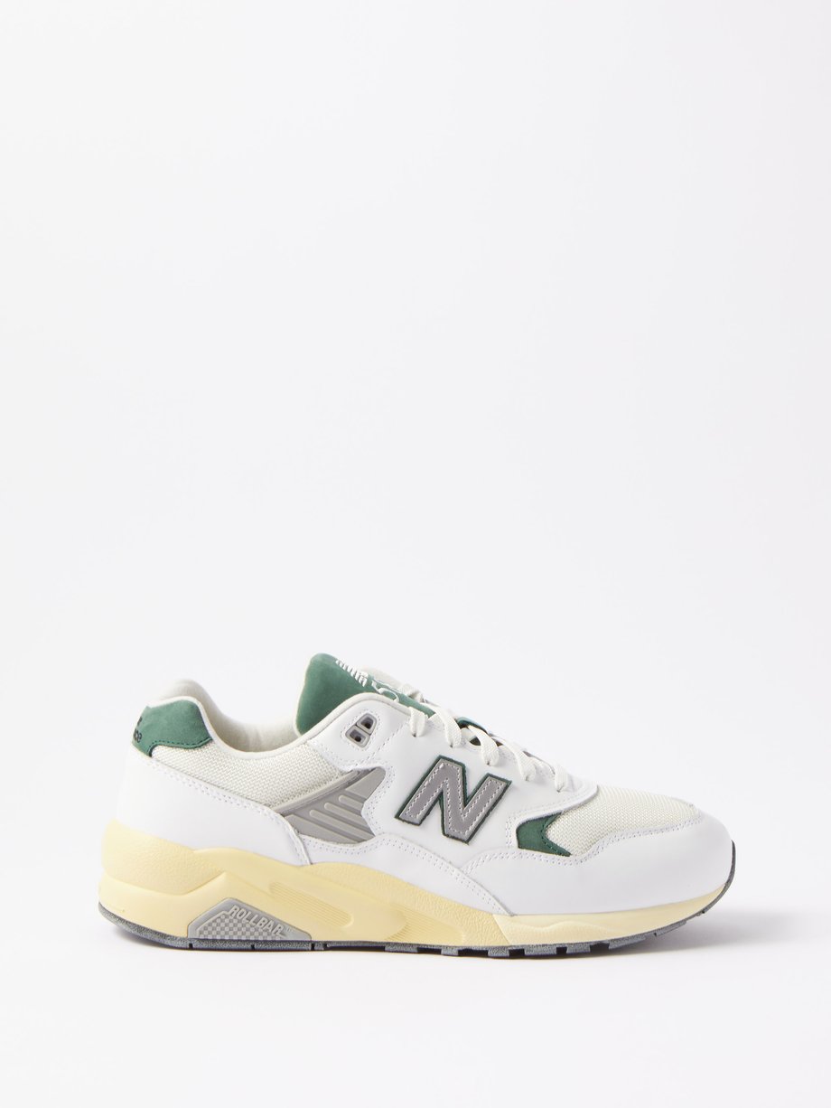 White MT580 suede and mesh trainers | New Balance | MATCHESFASHION US