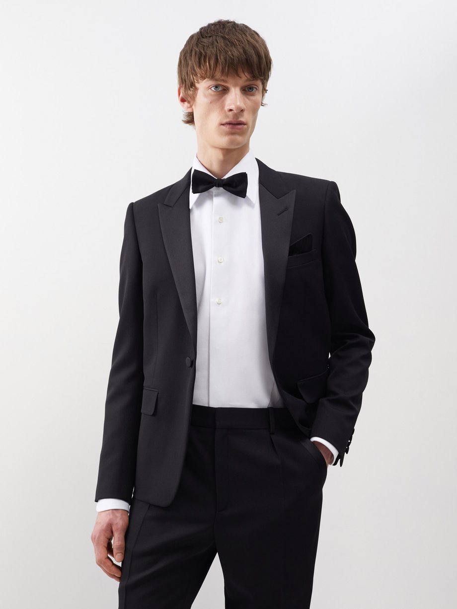 White Plastron cotton-voile tuxedo shirt | Tom Ford | MATCHES UK