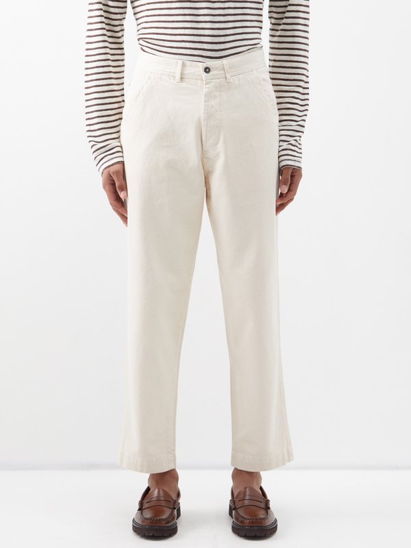 Officine Générale Preston cotton-twill chino trousers