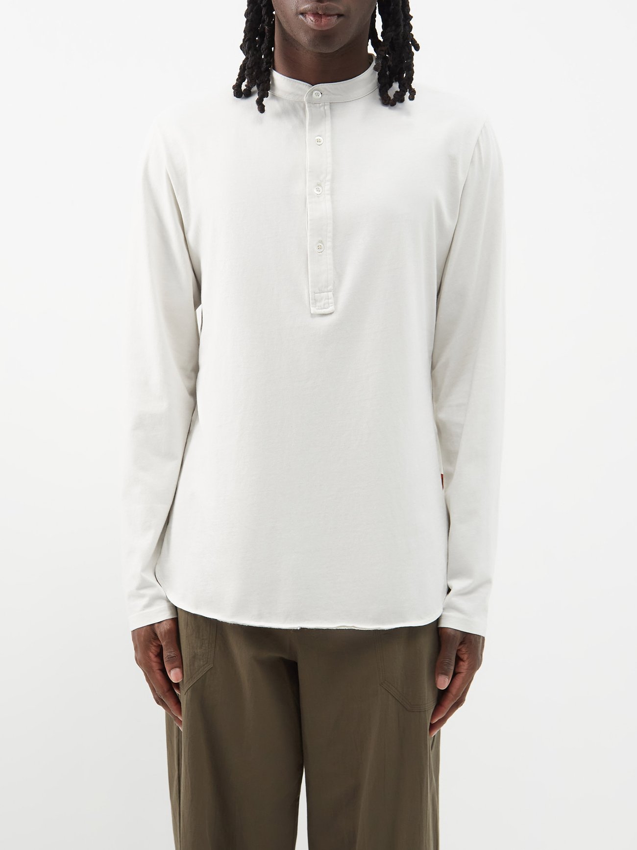 barena henley linen shirt item