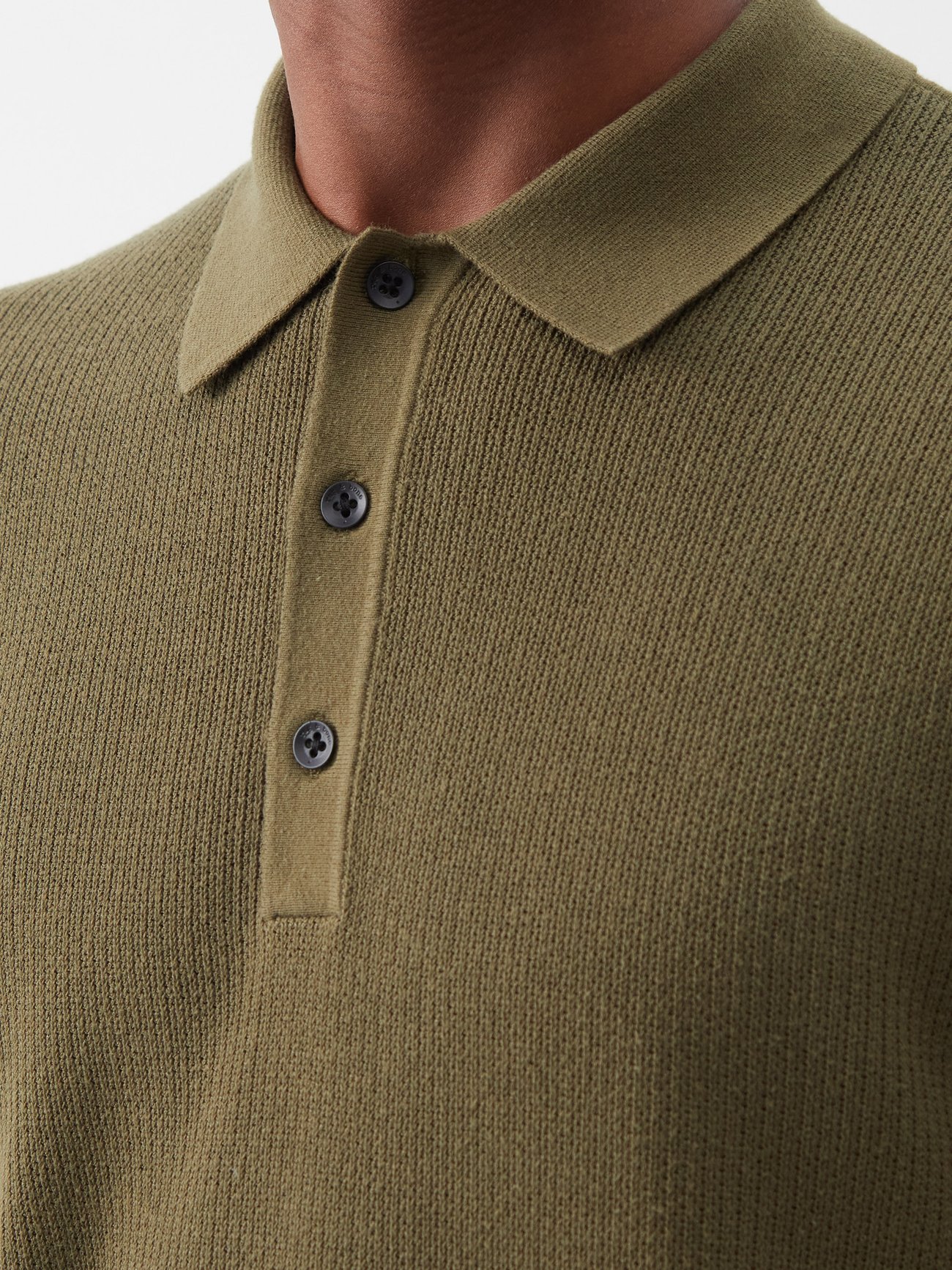 Buy the Harvey Cotton Knit Polo