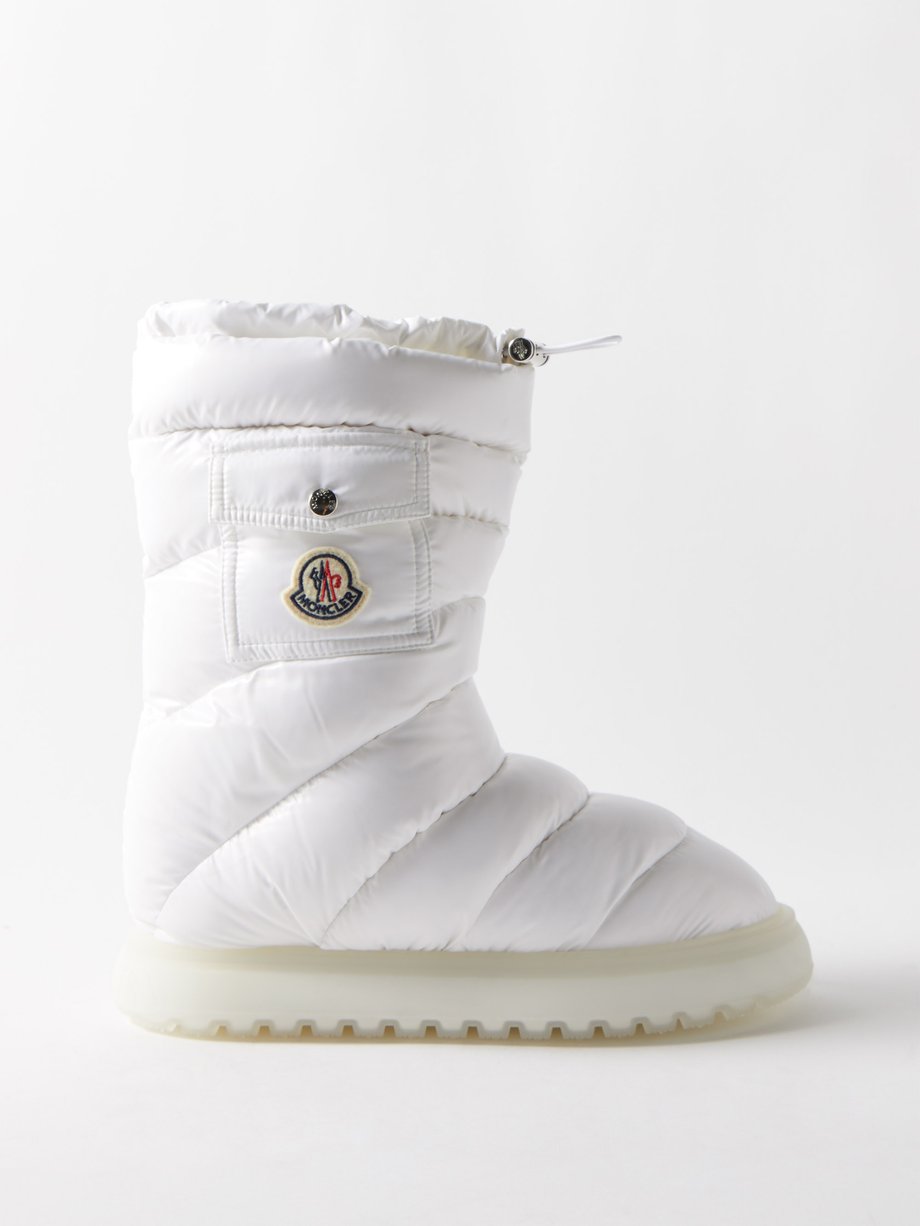Ugle dessert grammatik White Gaia pocket quilted down snow boots | Moncler | MATCHESFASHION US