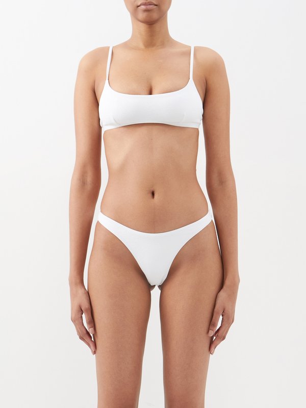Matteau Crop recycled-fibre bikini top