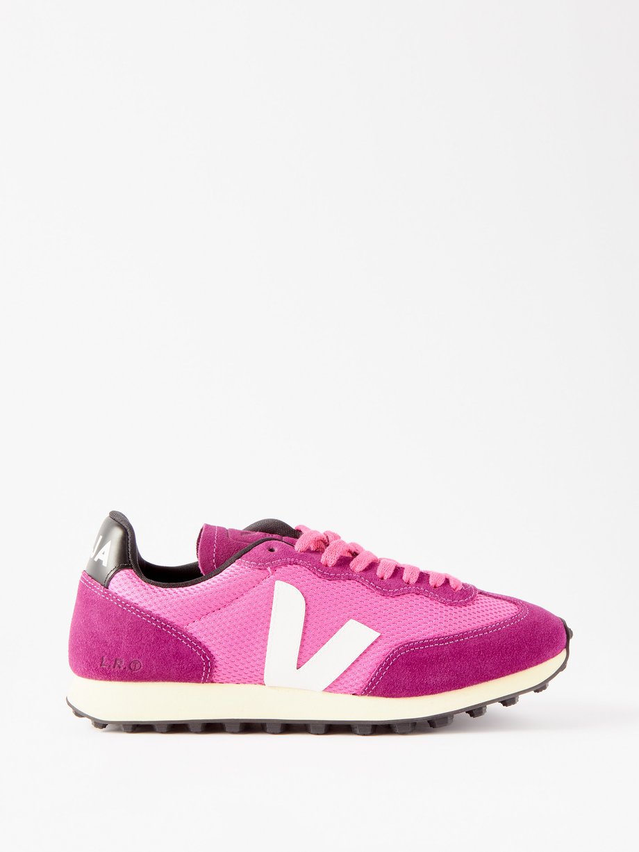 Pink Rio Branco suede and mesh trainers | | MATCHESFASHION US