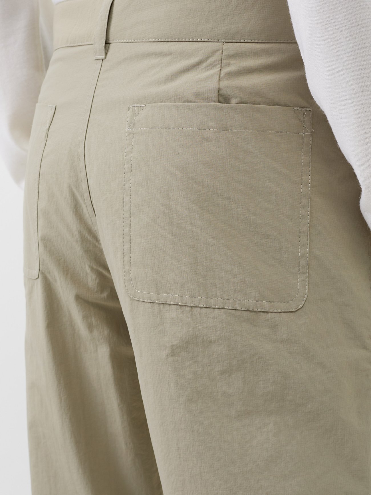 Beige Tech-nylon cargo trousers, Fendi