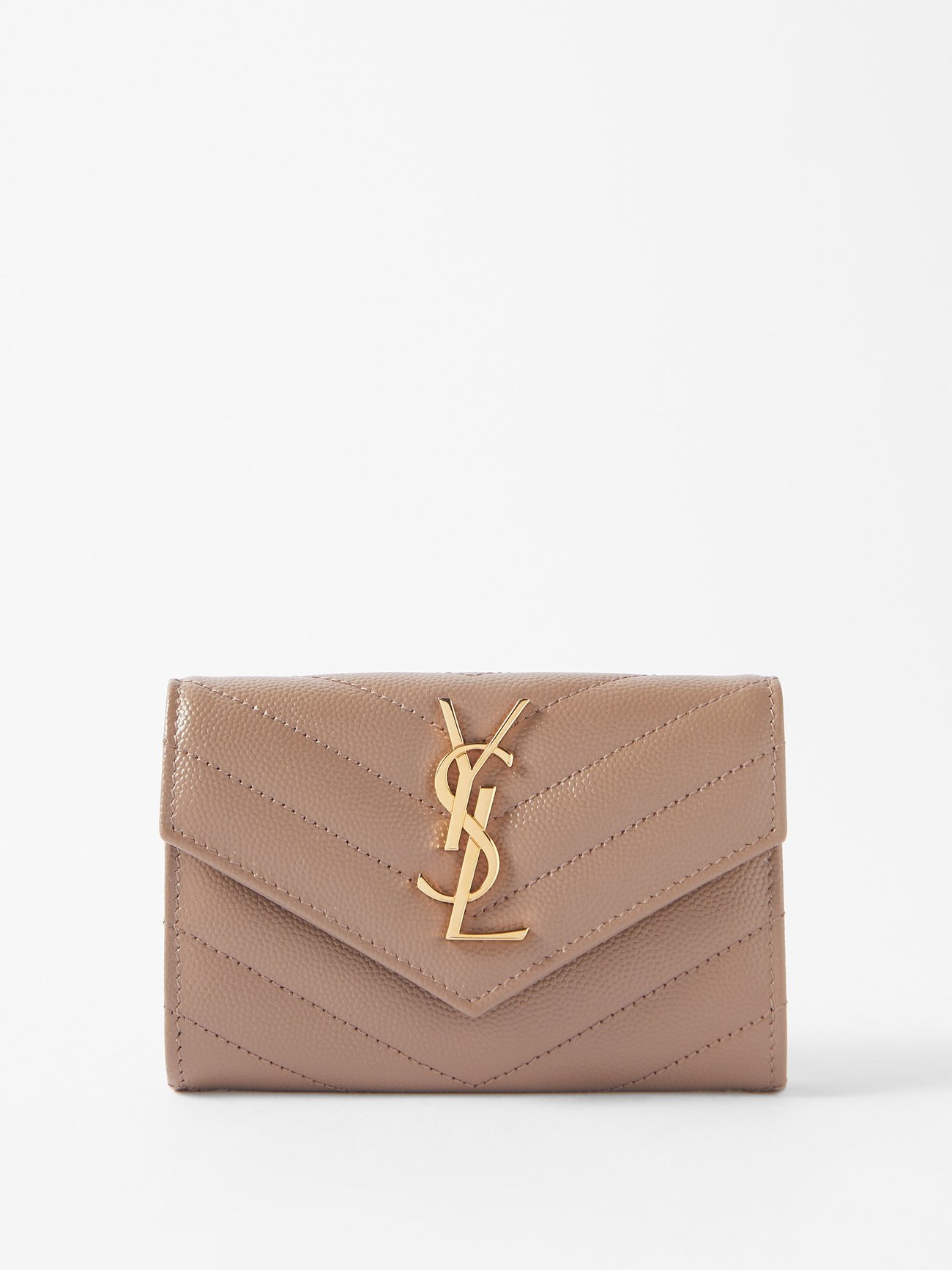 Monogramme Logo Leather Flap Wallet