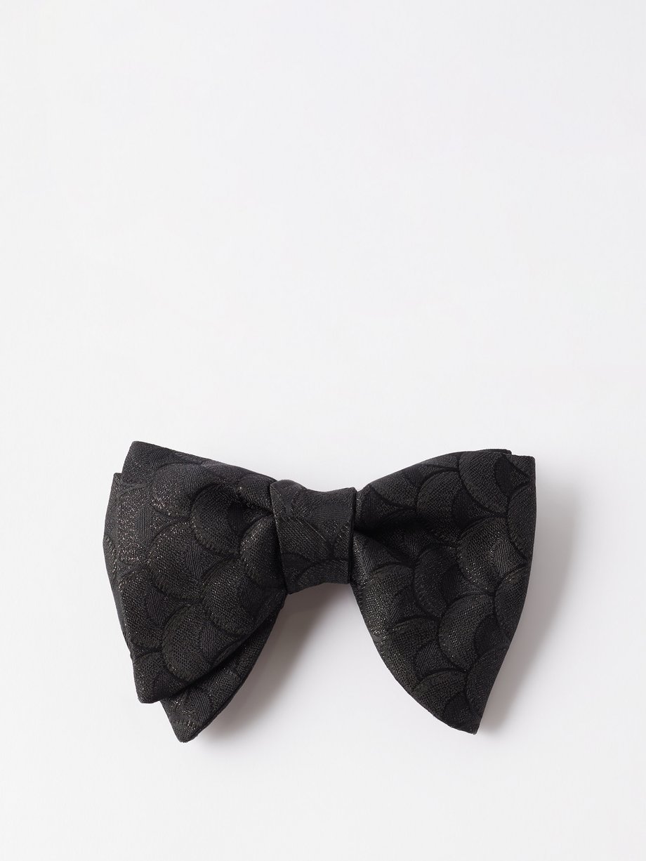 Black Silk-jacquard bow tie | Tom Ford | MATCHESFASHION UK