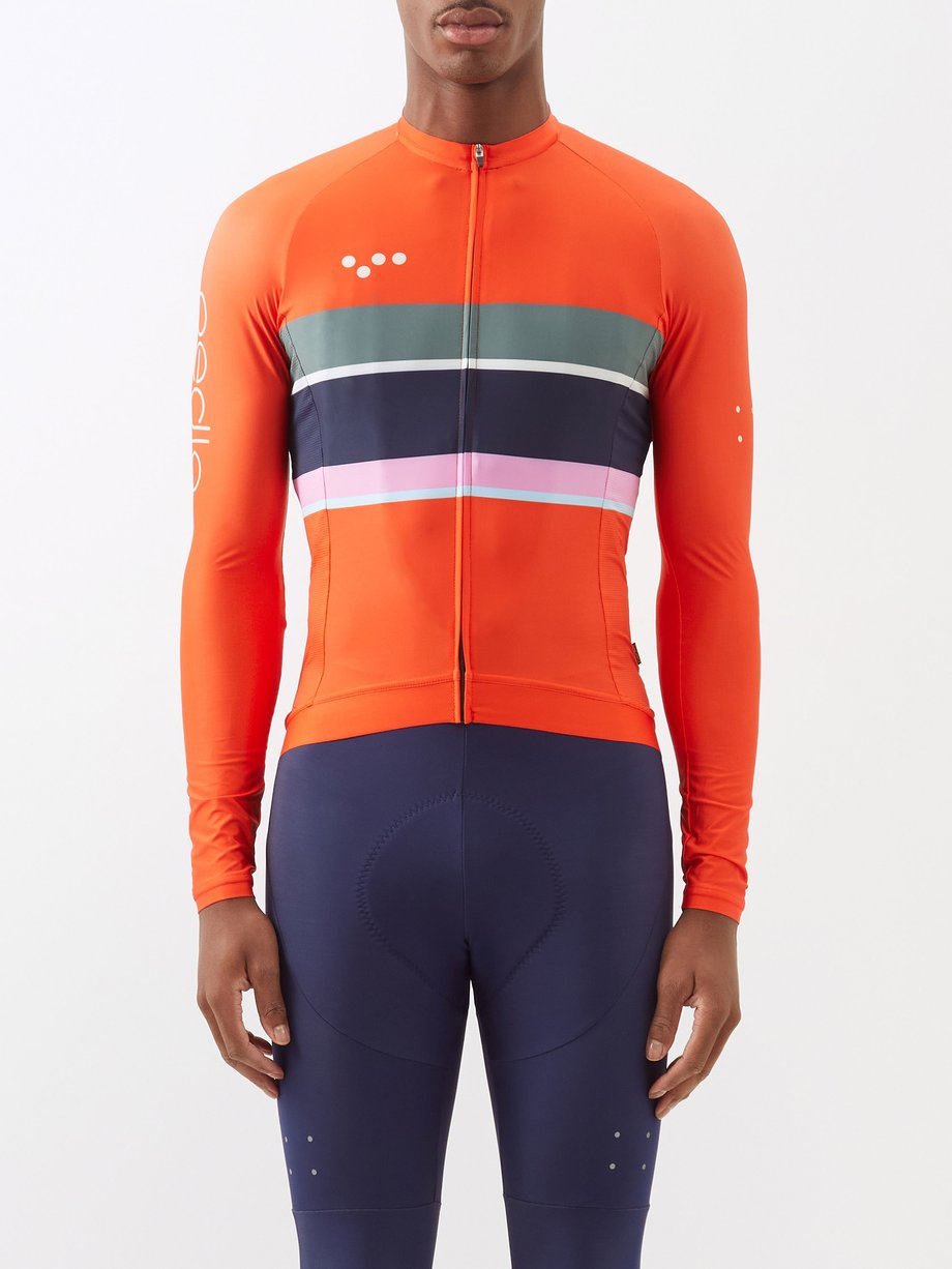 Pedla Heritage Luxe striped jersey cycling top