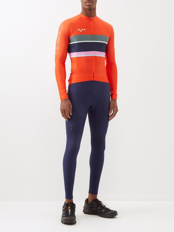 Pedla Heritage Luxe striped jersey cycling top