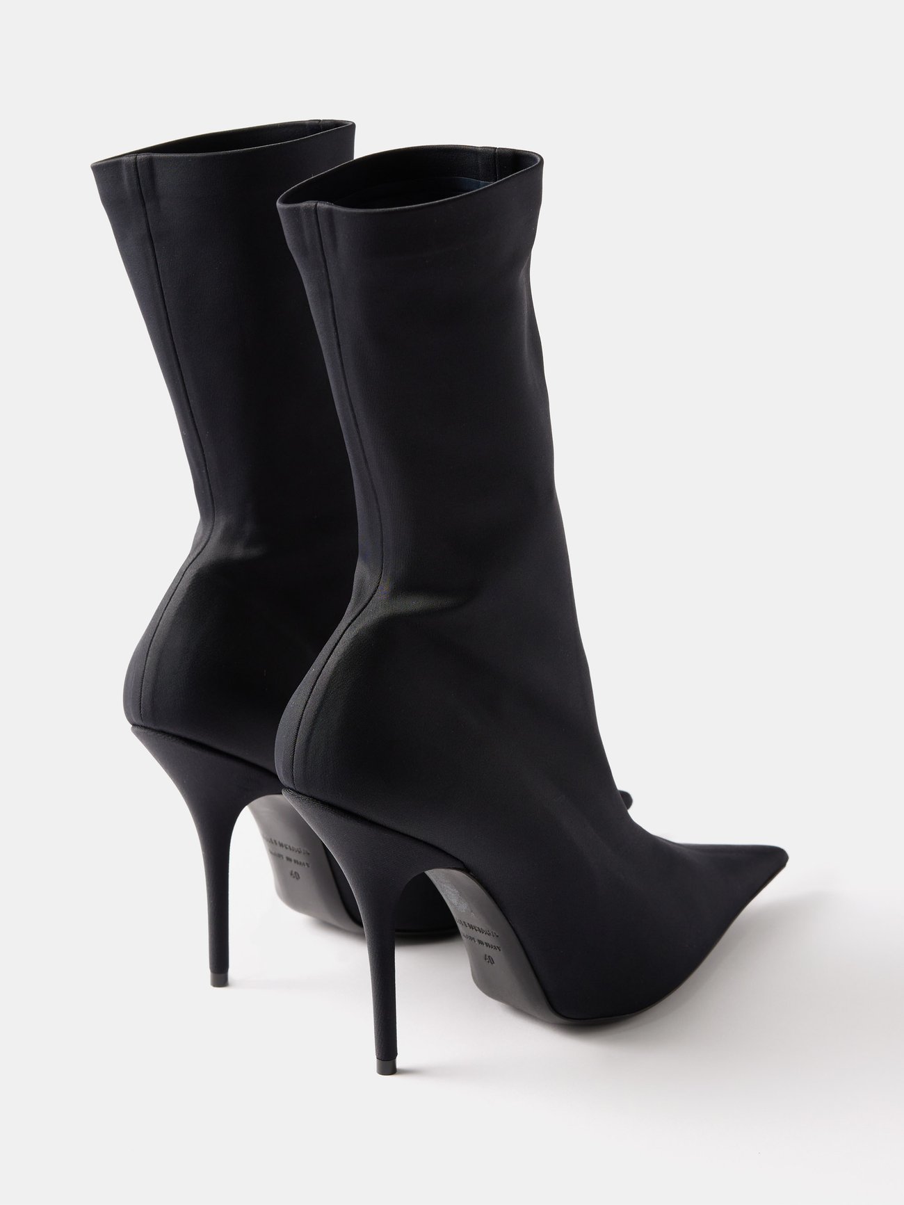 Black Knife 110 stretch-jersey ankle boots, Balenciaga