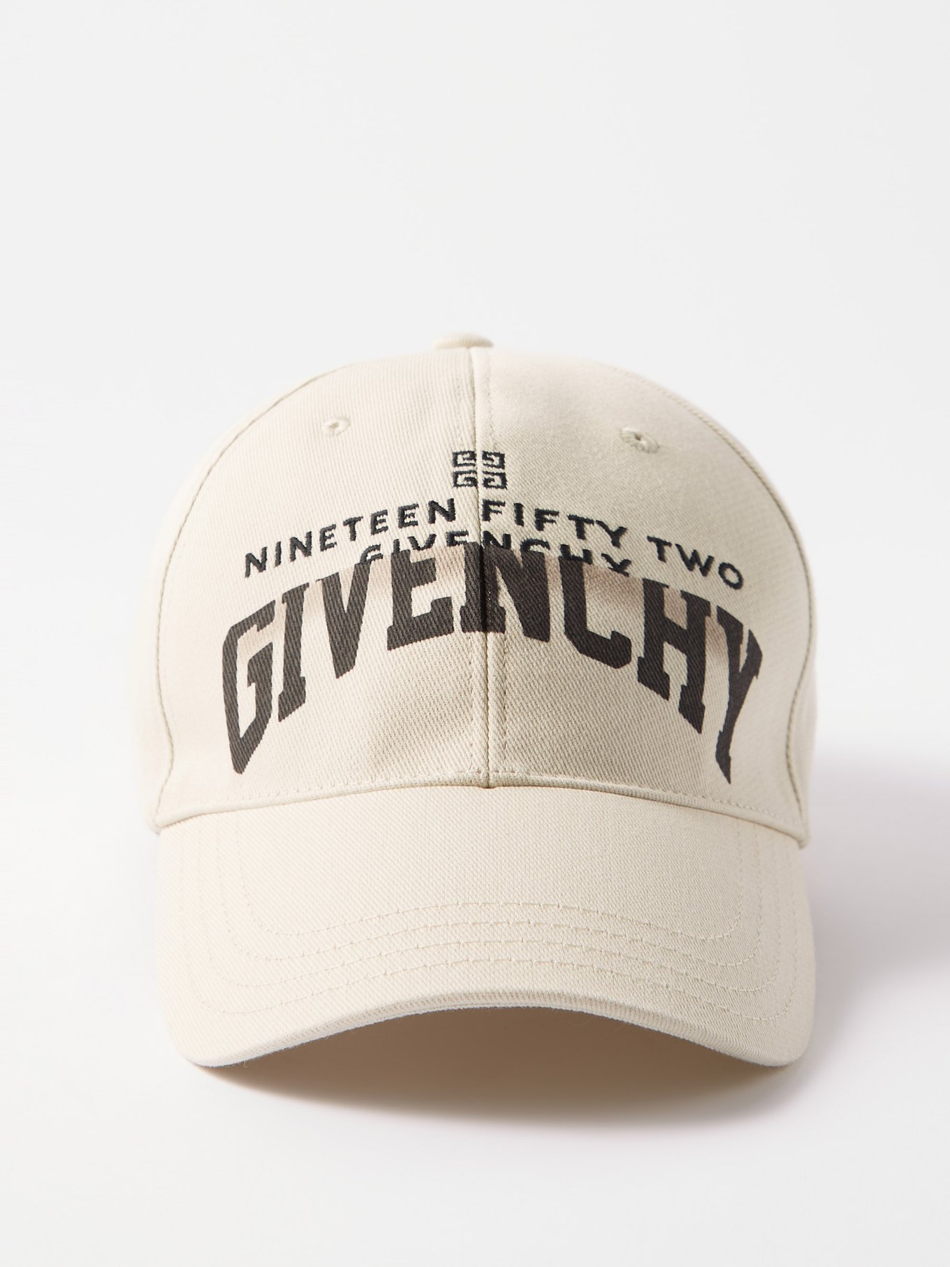 Beige Abstract logo-embroidered canvas baseball cap | Givenchy |  MATCHESFASHION US