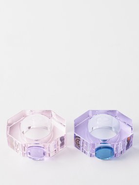 Reflections Copenhagen Set of two Shelby crystal napkin rings