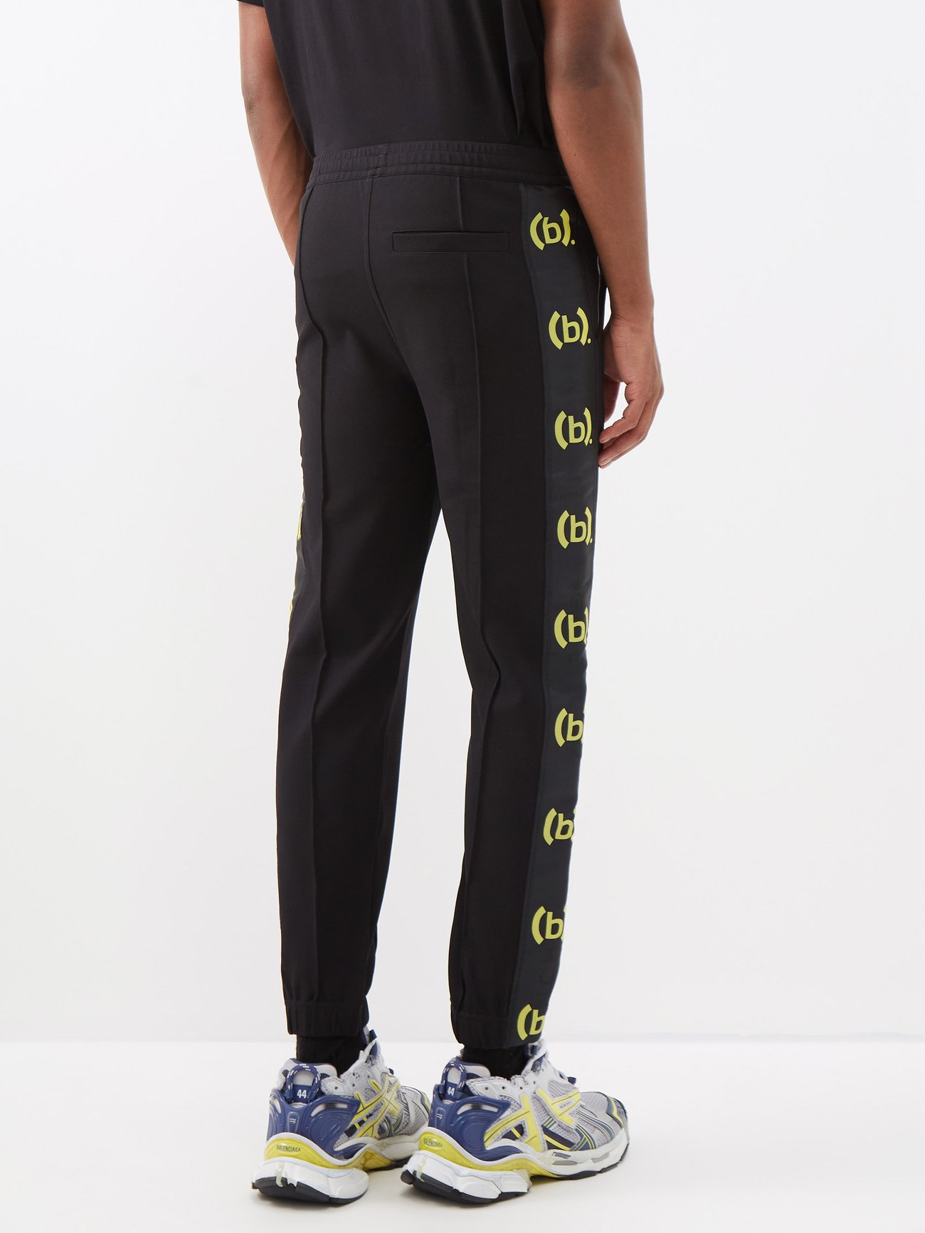 Black X (b).STROY printed twill track pants, Givenchy