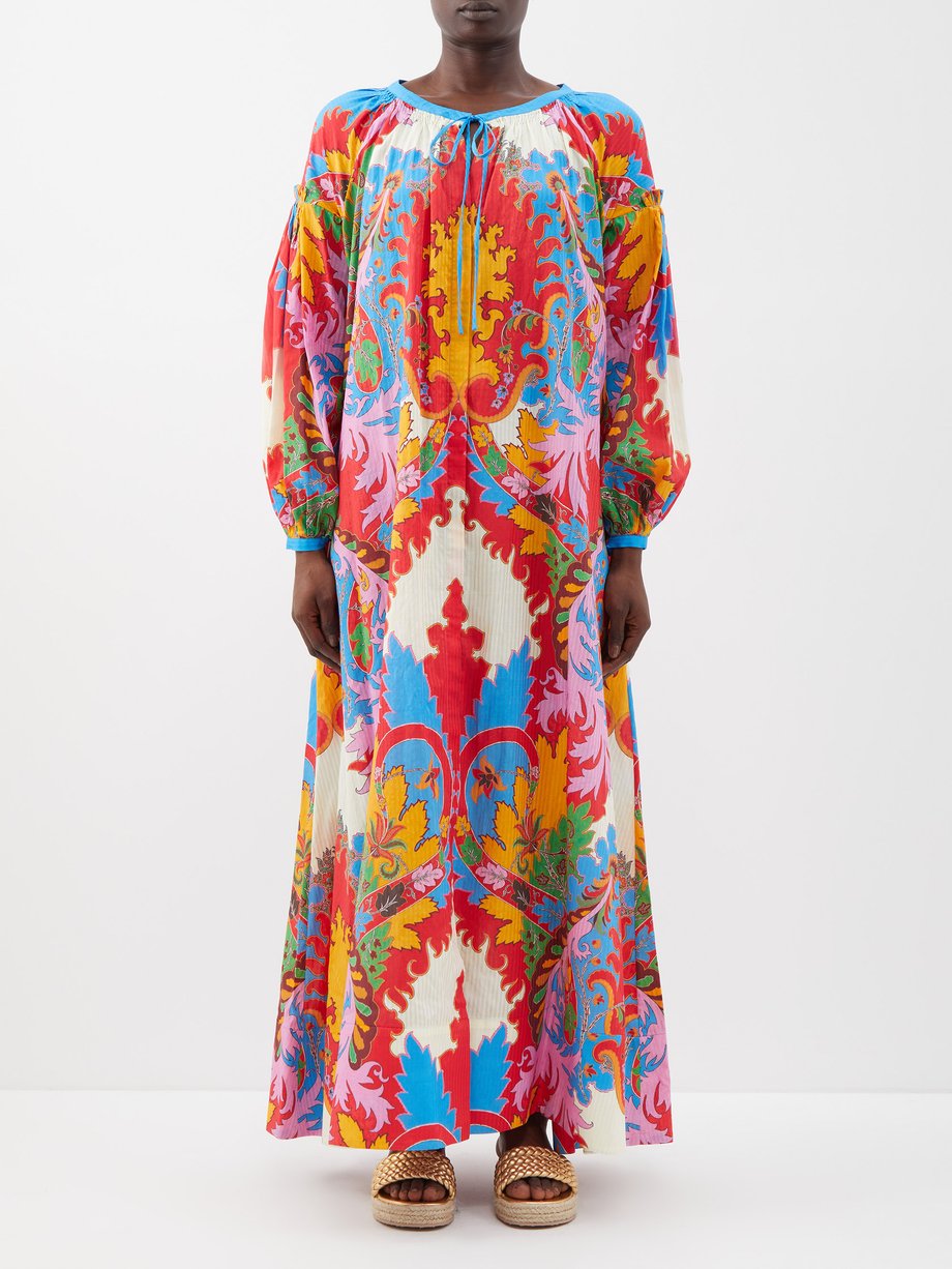 periscoop dat is alles Dhr Print Paisley-print cotton-blend voile maxi dress | Etro | MATCHESFASHION US