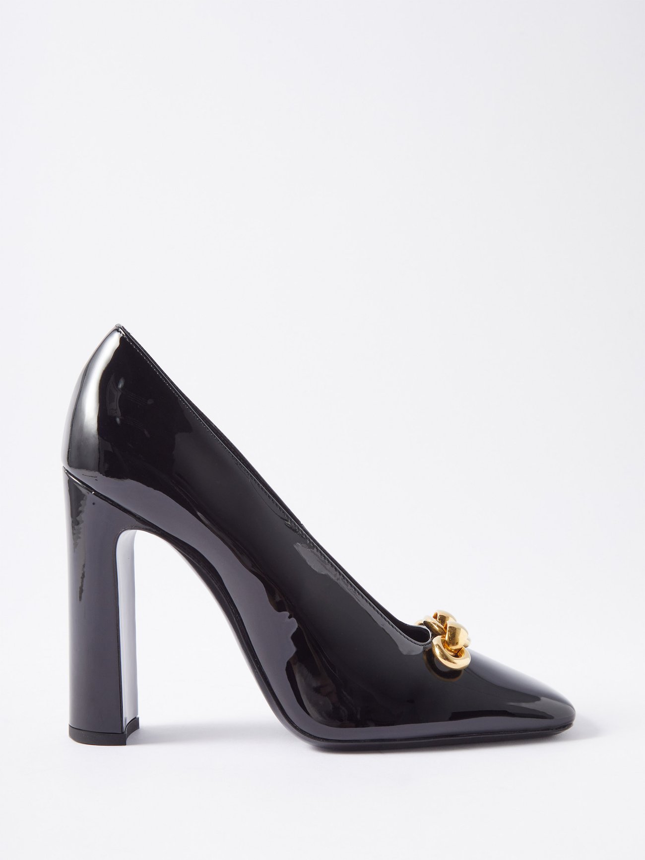 Saint Laurent Zoe 110m Patent Leather Pumps - Black