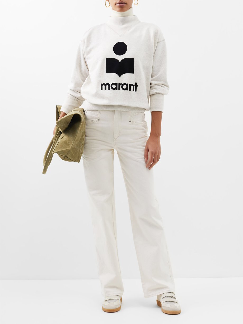 White Moby cotton-blend jersey | Isabel Étoile | MATCHESFASHION US