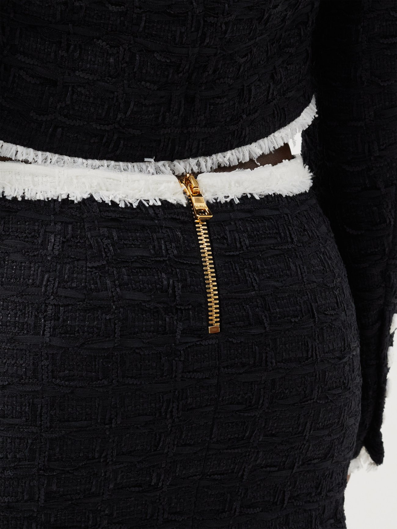 Black Tweed mini skirt, Balmain