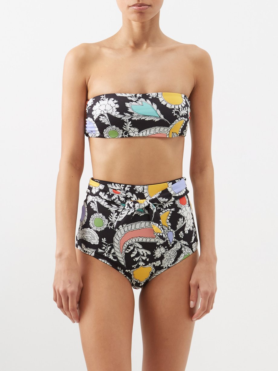 Mara Hoffman Abigail recycled-fibre blend bandeau bikini top