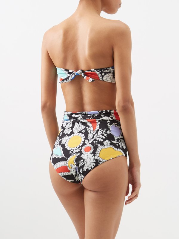 Mara Hoffman Abigail recycled-fibre blend bandeau bikini top