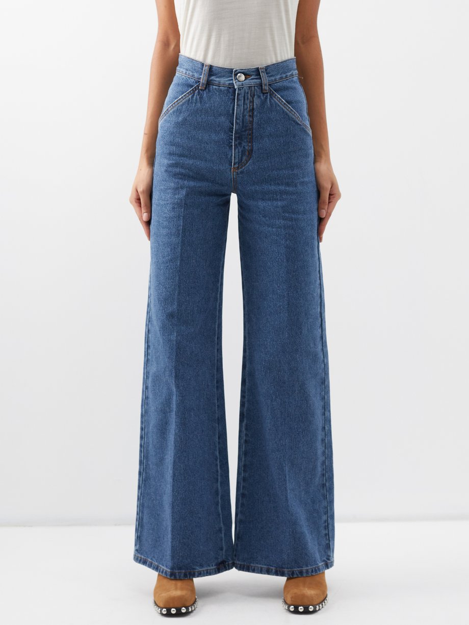 Blue Wide-leg jeans | Chloé | MATCHESFASHION UK