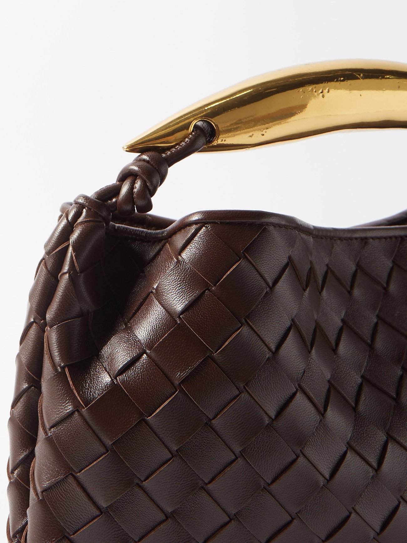Bottega Veneta Sardine Intrecciato Top Handle Small Barolo in Lambskin  Leather with Gold-tone - US