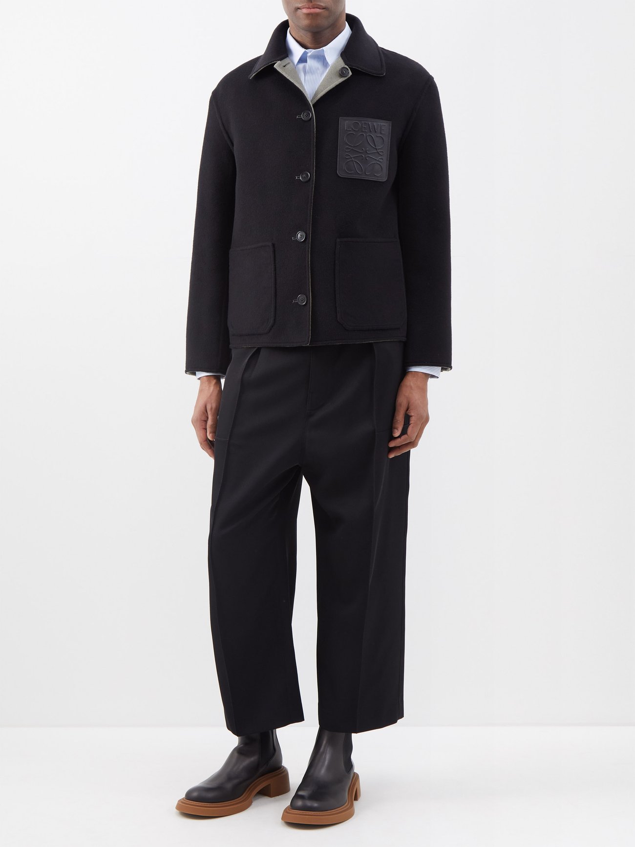 Loewe Men's Anagram Workwear Jacket