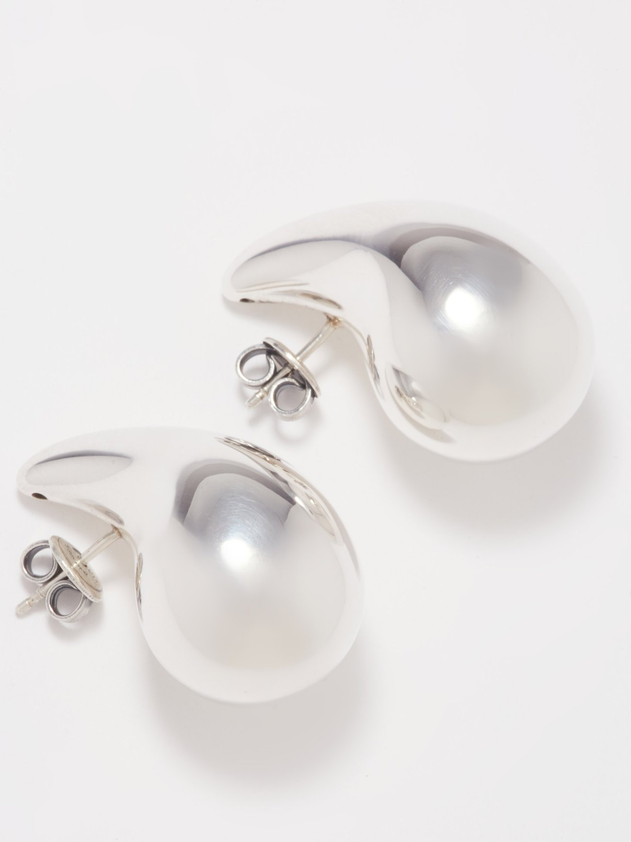 Bottega Veneta Window Silver Earrings