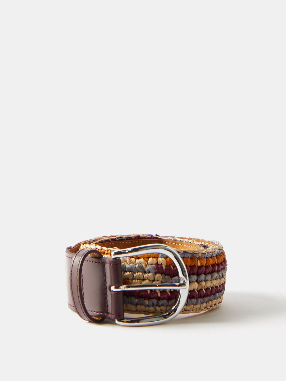 이자벨 마랑 벨트 Isabel Marant Brown Zaf striped raffia-woven belt