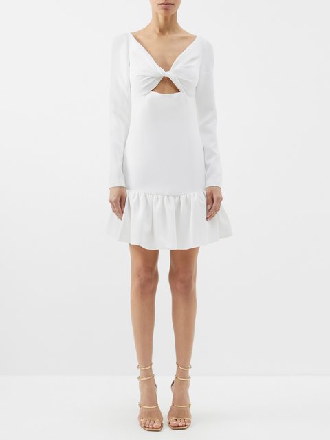 Valentino VLogo chain shift dress - White
