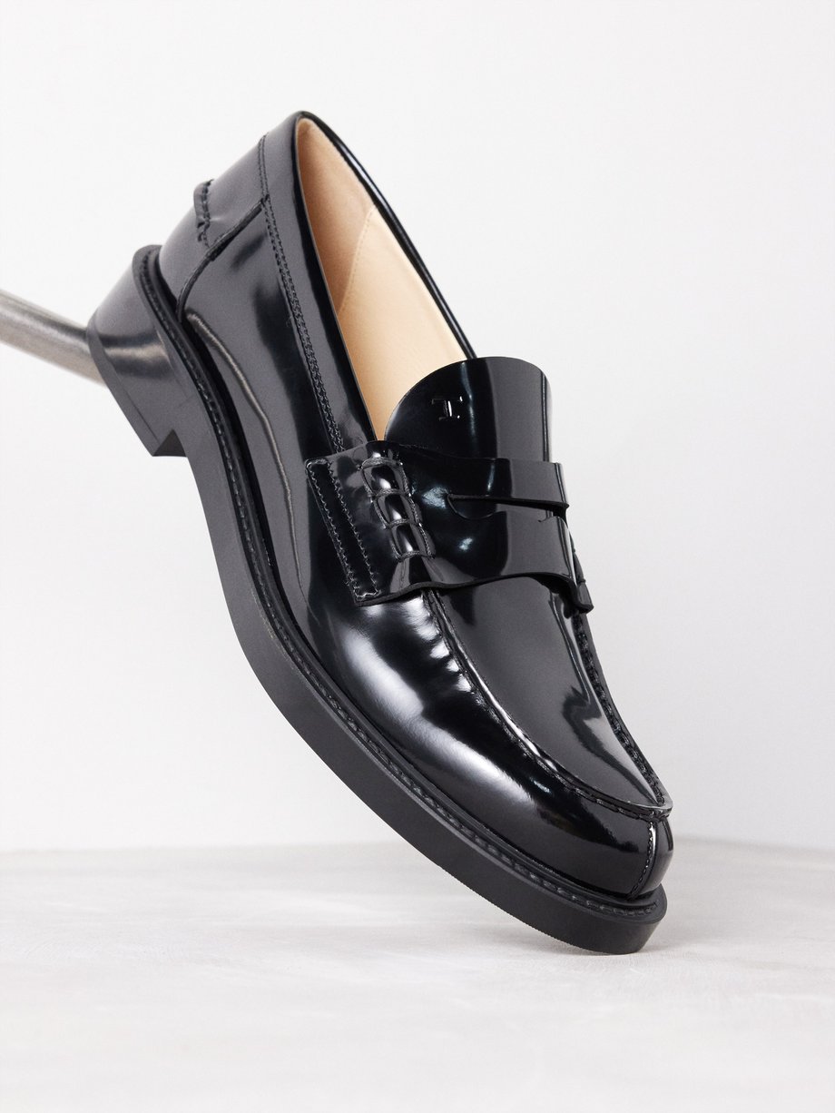 Leather penny loafers video