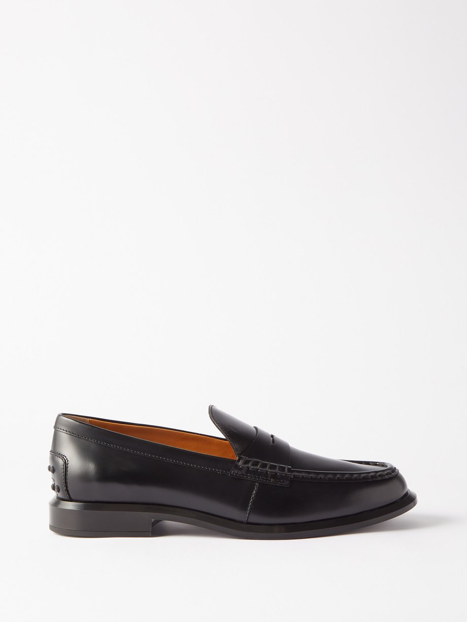 Black Leather penny loafers | Tod's | MATCHESFASHION US