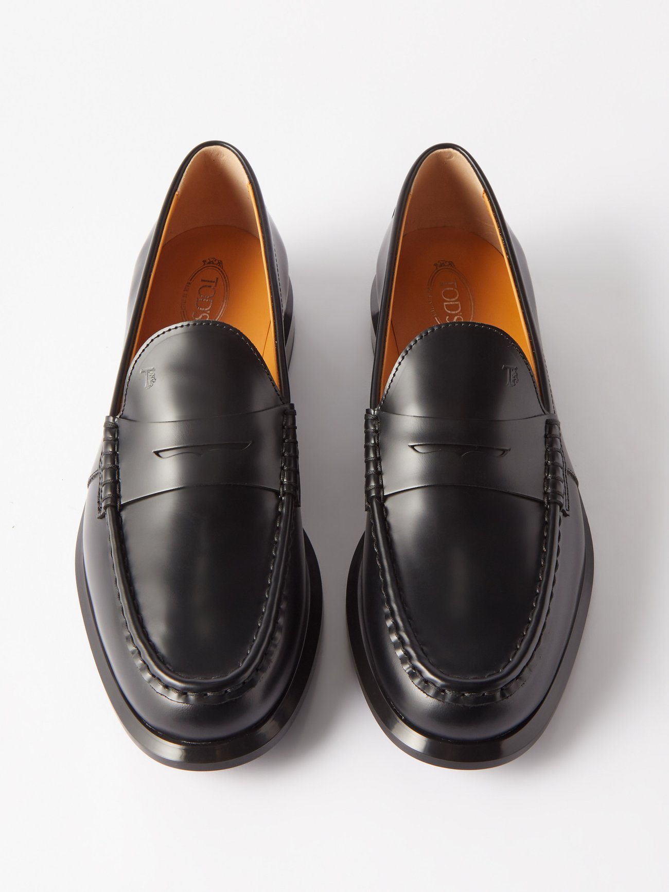 Weltline Penny Loafers - Black Calf