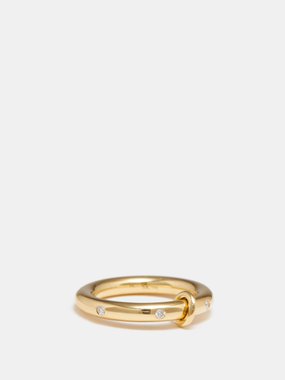 Spinelli Kilcollin Ovio diamond & 18kt gold ring