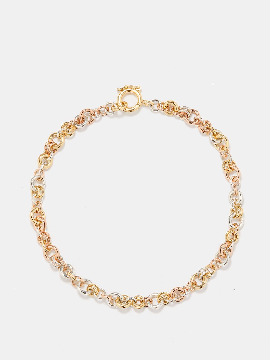 Gold Helio 18kt gold & sterling silver bracelet | Spinelli Kilcollin ...