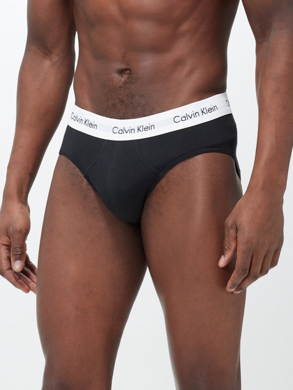 Calvin Klein Underwear Ensemble de trois slips en coton mélangé