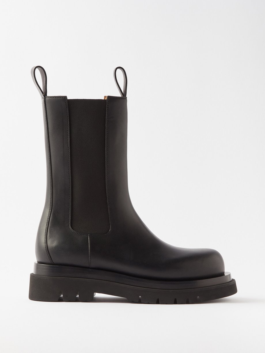 Black Lug leather Chelsea boots | Bottega Veneta | MATCHES UK
