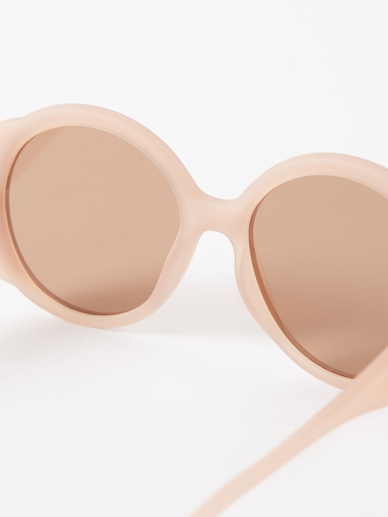 Brown Mirtha round recycled-plastic sunglasses, Chloé