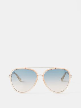 Chloé Eyewear Chloé Franky aviator acetate sunglasses