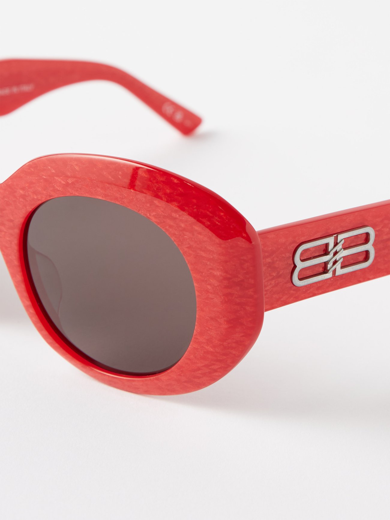 Red Rive Gauche round acetate sunglasses